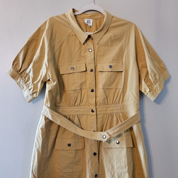 Anthropologie DRA Los Angeles Nikola Utility Feminine Mini Casual Dress Size XL - Picture 7 of 15